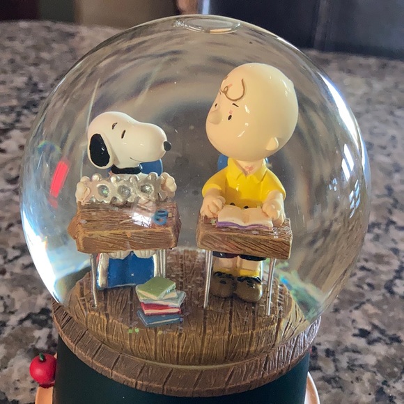 Peanuts Snow Globe With Music